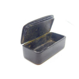 Early Victorian Papier Mache Raunchy Chicken Scene Snuff Box Antique c1840