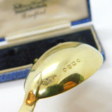 Victorian Sterling Silver Gilt 16th Century Style Tea Caddy Spoon Antique 1875 London