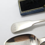 Jersey Provincial Georgian Sterling Silver Pair of Tea Spoons Charles William Quesnel 1829