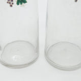 French Pair of Victorian Glass & Enamel 'Fine Champagne' & 'Anisette' Carafes