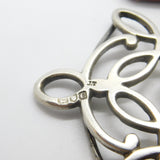 Victorian Art Nouveau Sterling Silver Floral Buckle 1898 London Antique