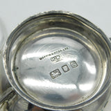 Sterling Silver Lidded Sugar Bowl Antique 1942 London Mappin & Webb Art Deco