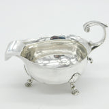 George II Sterling Silver Scrolled Handle Sauce Boat Antique 1744 London