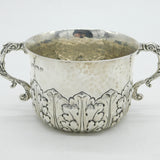 Sterling Silver Planished Arts & Crafts Style Porringer Cup Antique 1914 Deco
