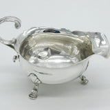 George II Sterling Silver Scrolled Handle Sauce Boat Antique 1744 London