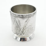 Sterling Silver Abstract Celtic Pattern Whisky Tot Shot Cup 1975 London Vintage