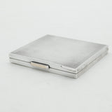 Sterling Silver Engine Turned Makeup Mirror Compact 1946 London Antique