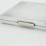 Sterling Silver Engine Turned Makeup Mirror Compact 1946 London Antique