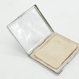 Sterling Silver Engine Turned Makeup Mirror Compact 1946 London Antique