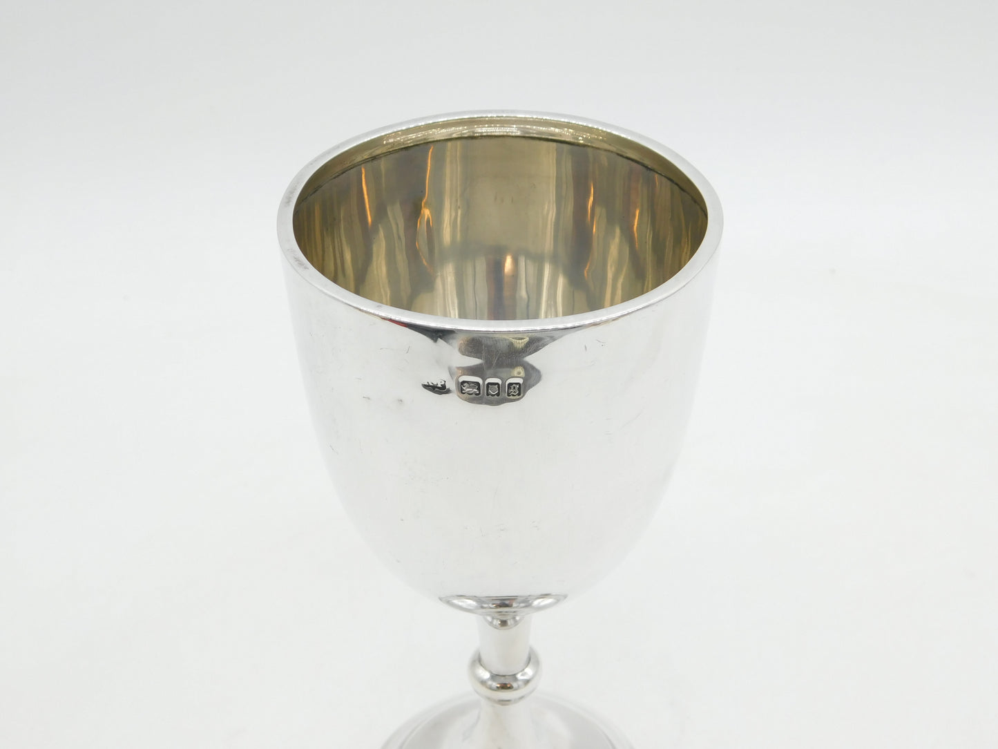 Victorian Lagre Sterling Silver Wine Chalice Goblet Antique 1862 London