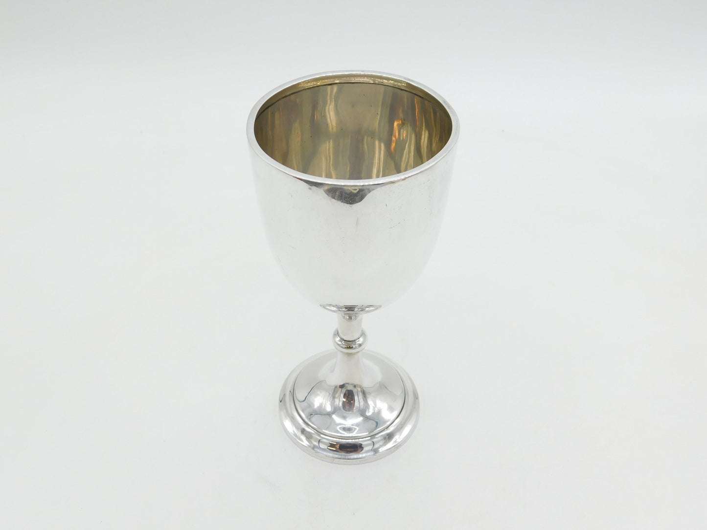 Victorian Lagre Sterling Silver Wine Chalice Goblet Antique 1862 London