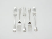 Set Of Five Victorian Sterling Silver Dragon Crest Table Forks Antique 1886