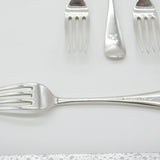 Set Of Five Victorian Sterling Silver Dragon Crest Table Forks Antique 1886
