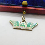 Sterling Silver & Enamel 'Aer Lingus' Airline Interest Charm Pendant Vintage