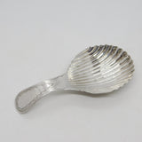 Victorian Australian Sterling Silver Scallop Shell Tea Caddy Spoon Antique c1900