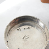 Victorian Asprey Sterling Silver Cut Glass Trinket Pot 1879 London Antique