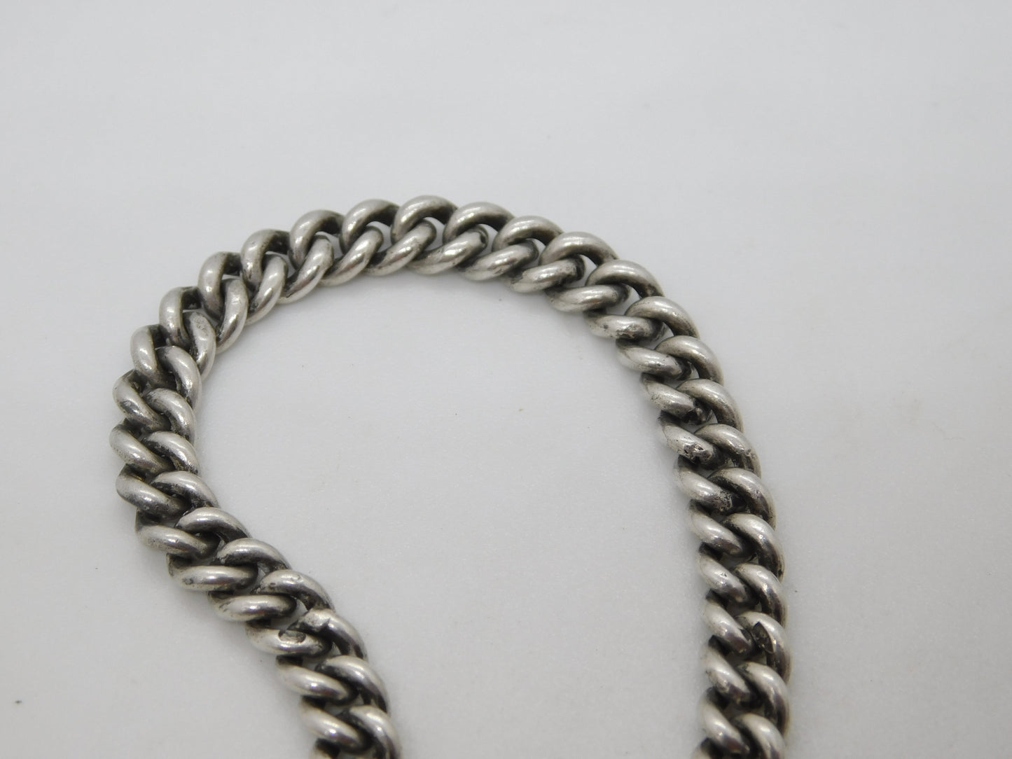 19th Century Russian .84 Silver Albert Link Pocket Watch Chain Antique c1890