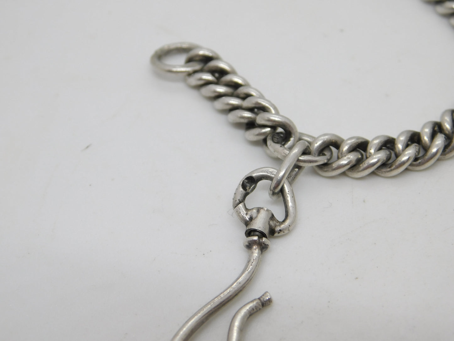 19th Century Russian .84 Silver Albert Link Pocket Watch Chain Antique c1890