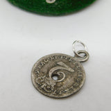 George II Sterling Silver Maundy Two Pence Coin Charm Pendant Antique 1759