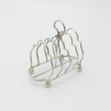 Sterling Silver Four Bar Toast Rack Antique 1911 London Edward Barnard & Sons