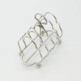 Sterling Silver Four Bar Toast Rack Antique 1911 London Edward Barnard & Sons