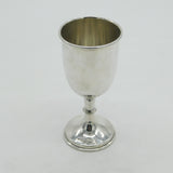 Sterling Silver Wine Goblet or Chalice Antique 1921 Birmingham Art Deco