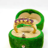 18ct Yellow Gold Five-Stone Band Ring Vintage c1990 Birmingham