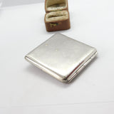 Silver Plated Cabochon Butterfly Wing Set Vesta Case c1920 Antique Art Deco