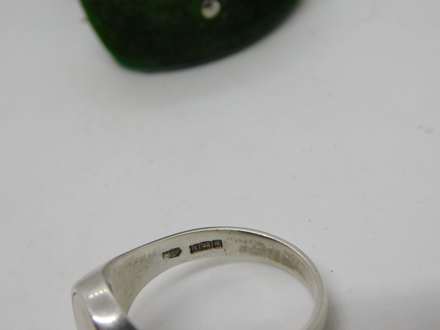Sterling Silver & Enamel Masonic Swivel Signet Ring Vintage 1987 Birmingham