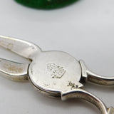 George II Sterling Silver Lion Crest Sugar Nips Antique c1750 Richard Gosling