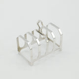 Sterling Silver Four Part Toast Rack 1933 Birmingham Antique Art Deco