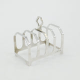 Sterling Silver Four Part Toast Rack 1933 Birmingham Antique Art Deco