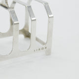 Sterling Silver Four Part Toast Rack 1933 Birmingham Antique Art Deco