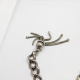 Sterling Silver Graduating Double Albert Watch Chain & Tassel 1920 Chester 40cm