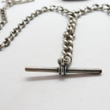 Sterling Silver Graduating Double Albert Watch Chain & Tassel 1920 Chester 40cm