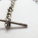 Sterling Silver Graduating Double Albert Watch Chain & Tassel 1920 Chester 40cm