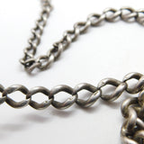 Sterling Silver Graduating Double Albert Watch Chain & Tassel 1920 Chester 40cm
