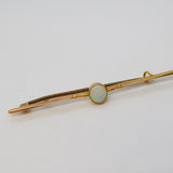 Edwardian 9ct Rose Gold & Cabochon Australian Opal Brooch Antique c1910