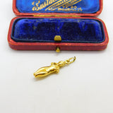 18ct Yellow Gold 'Venus de Milo' Classical Statue Charm Pendant Vintage c1970