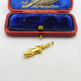 18ct Yellow Gold 'Venus de Milo' Classical Statue Charm Pendant Vintage c1970