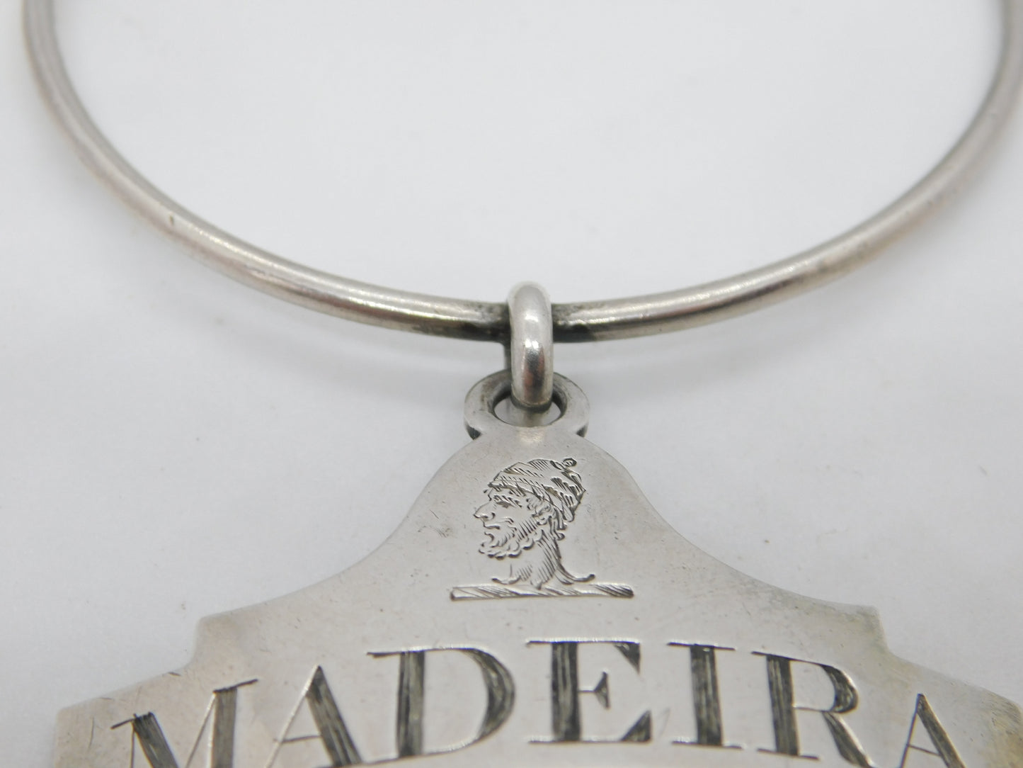 George III Sterling Silver Madeira Bottle Neck Collar Antique 1805 London