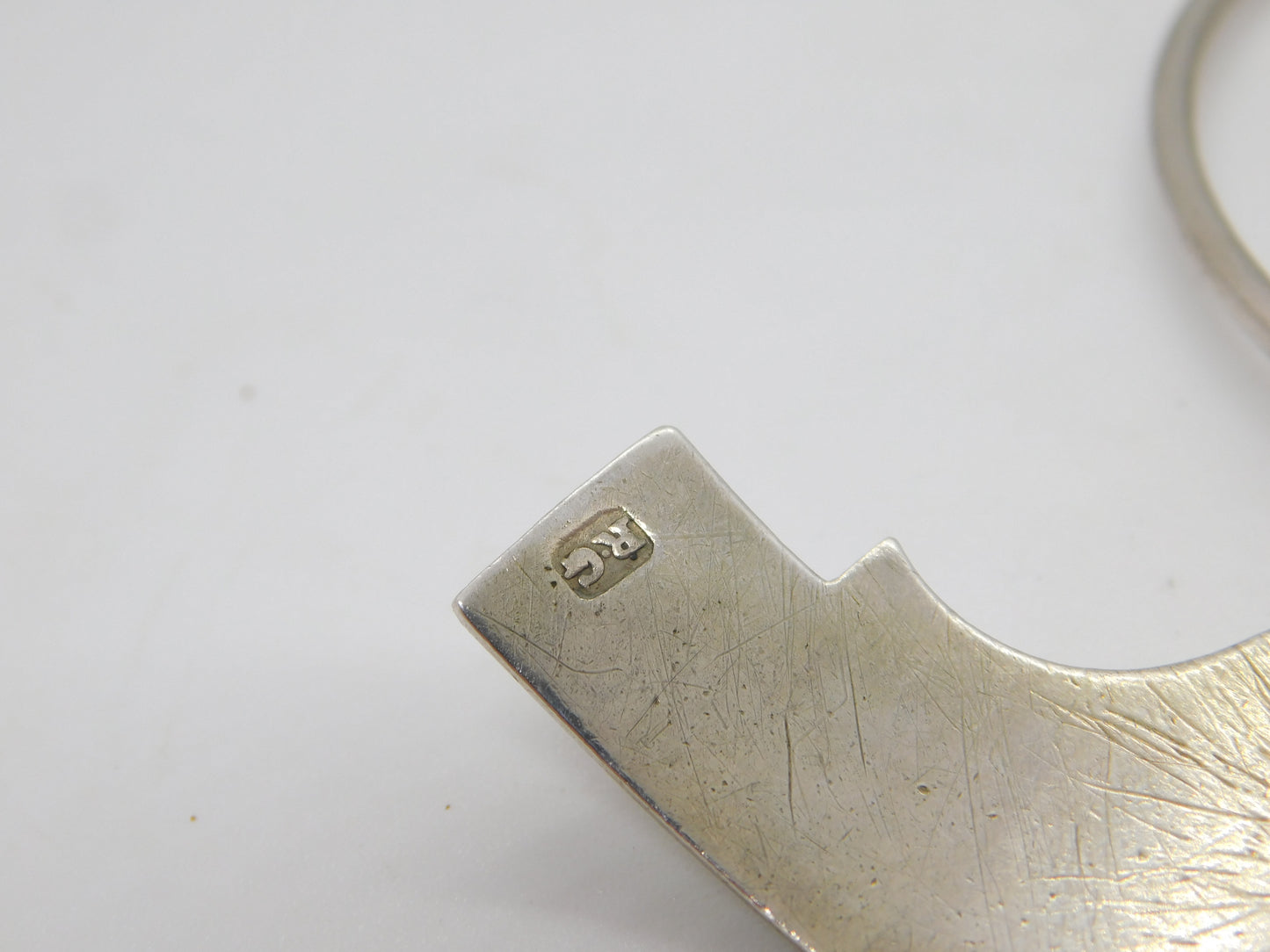 George III Sterling Silver Madeira Bottle Neck Collar Antique 1805 London