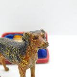 Victorian Cold Painted Vienna Bronze Terrier Dog Sculpture Antique c1860