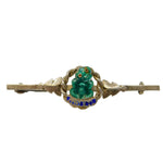 new zealand antique tiki brooch silver