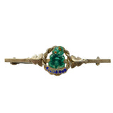new zealand antique tiki brooch silver