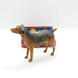 Victorian Cold Painted Vienna Bronze Terrier Dog Sculpture Antique c1860