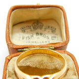 Victorian 18ct Yellow Gold 0.1ct Diamond Solitaire Ring 1893 Birmingham Antique