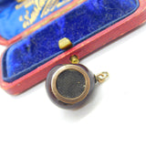 Victorian 9ct Yellow Gold Nut Locket Charm or Pendant Antique c1850
