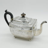Irish George III Sterling Silver Large Floral Teapot Antique 1809 Dublin
