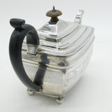 Irish George III Sterling Silver Large Floral Teapot Antique 1809 Dublin